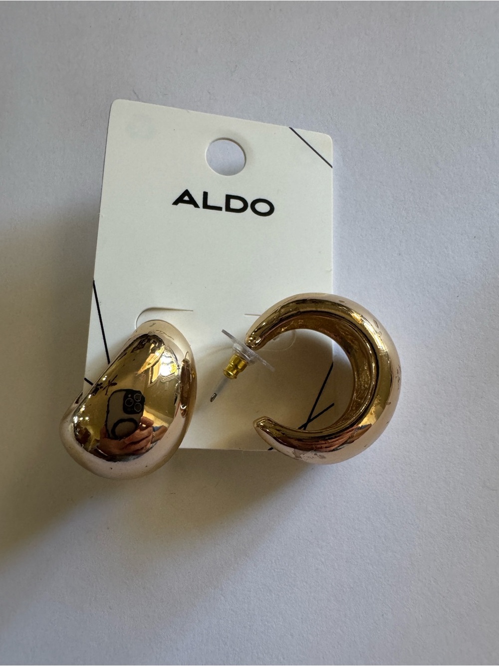 2.2cm ALDO Gold Mixed Hoop and Teardrop Stud Earrings